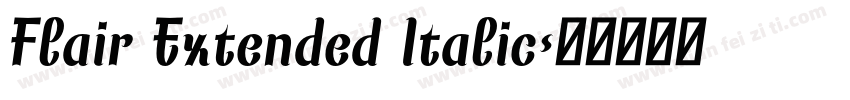 Flair Extended Italic字体转换